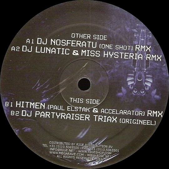 Assassins Remixes back label