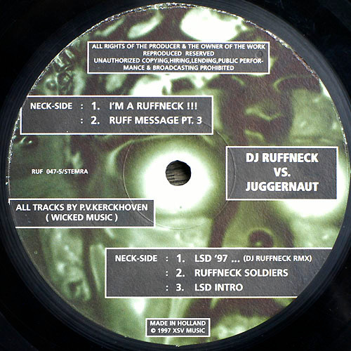 I'm A Ruffneck !!! back label
