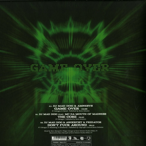 Game Over back cover