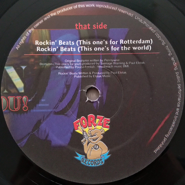 Brohymn (This One's For You!) back label