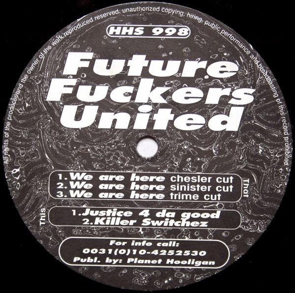 Future Fuckers United back cover
