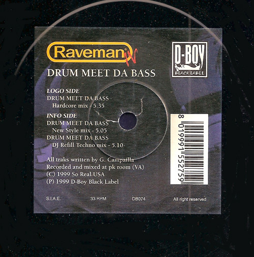 Drum Meet Da Bass back label