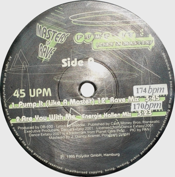 Pump It (Like A Master) front label