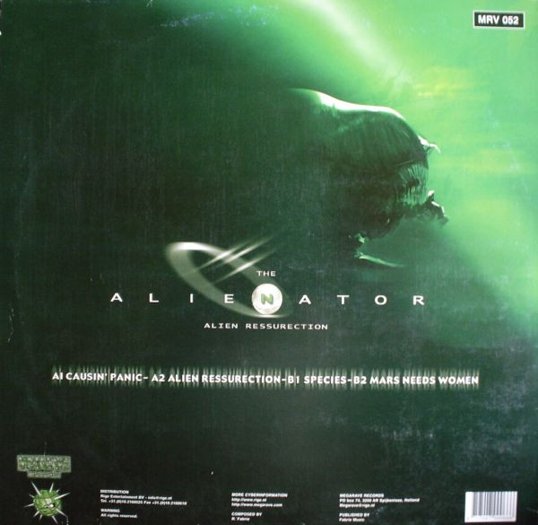 Alien Ressurection back cover