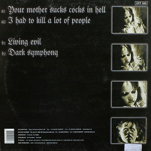 Your Mother Sucks Cocks In Hell back cover