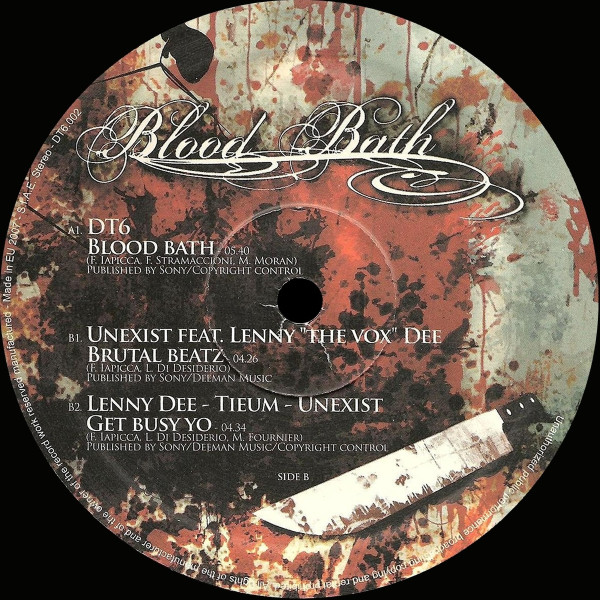 Blood Bath front label