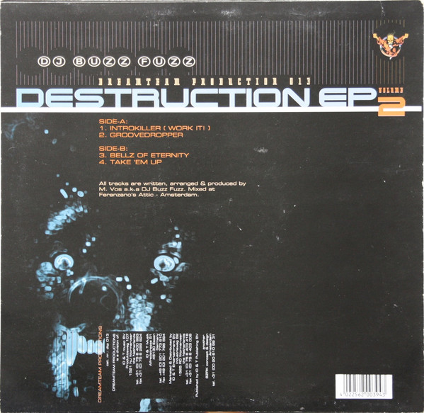 Destruction EP Volume 2 back cover