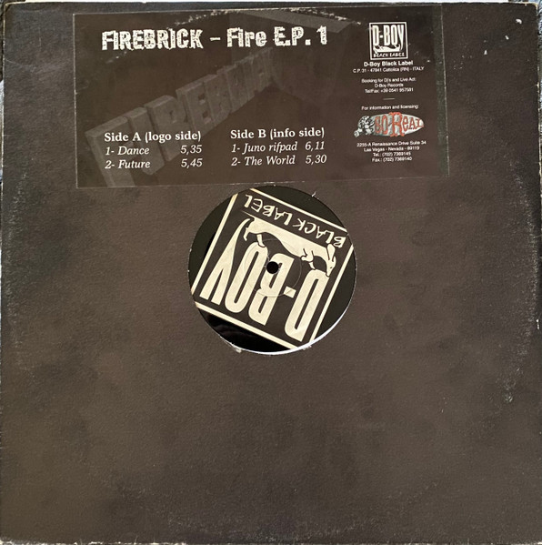 Fire E.P. 1 back label