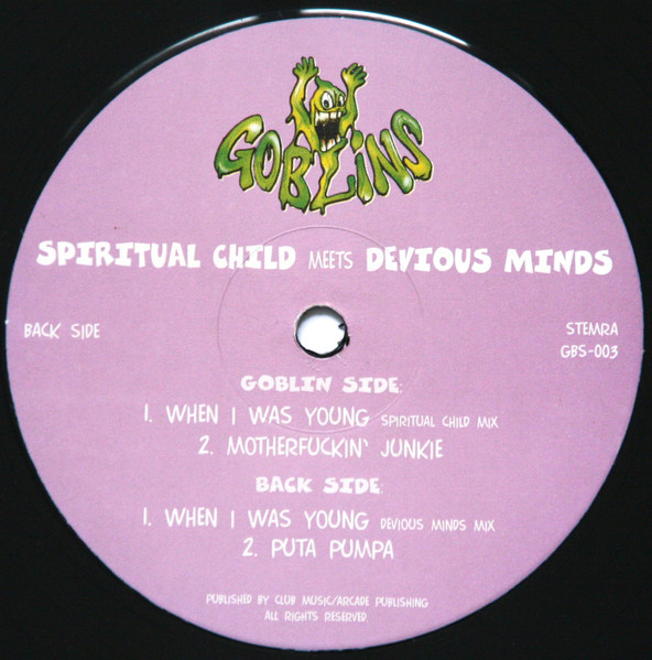 When I Was Young front label