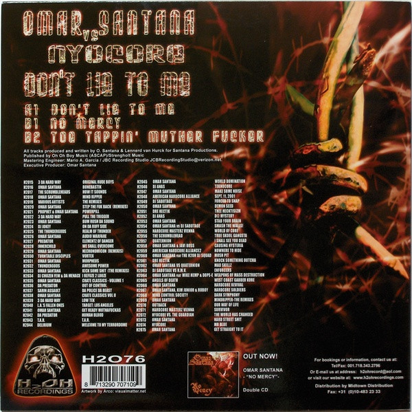 Don't Lie To Me back cover