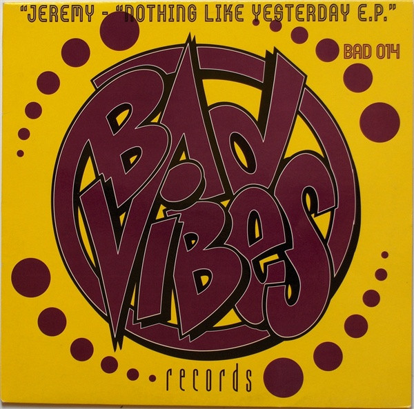 Nothing Like Yesterday E.P. back cover