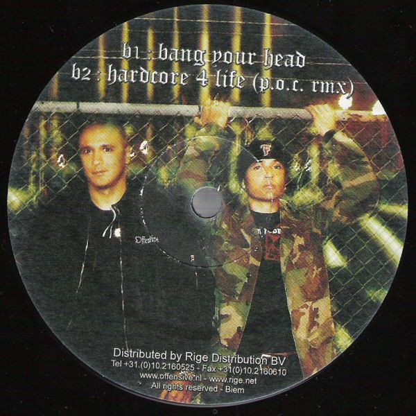 A Hardcore State Of Mind front label