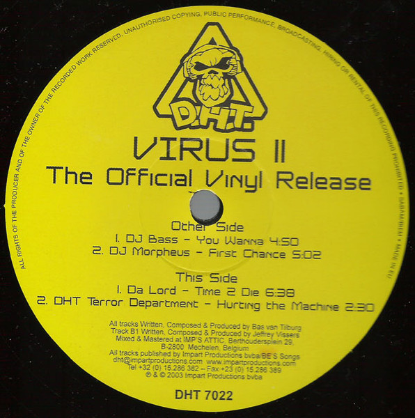 Virus 11 - The Official Vinyl Release back cover
