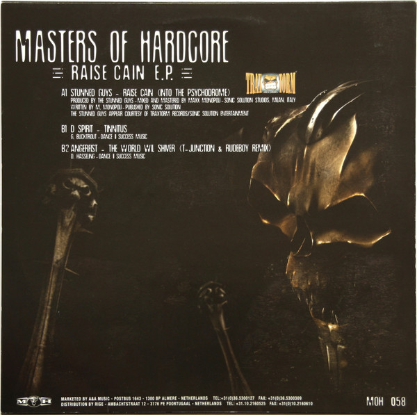 Raise Cain E.P. back cover