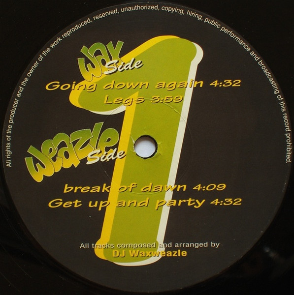 Going Down Again front label