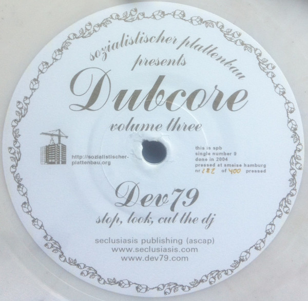 Dubcore Volume Three back cover