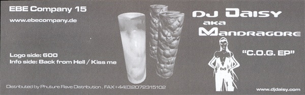 C.O.G. EP front label