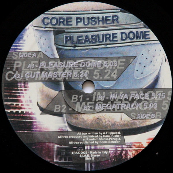 Pleasure Dome front label