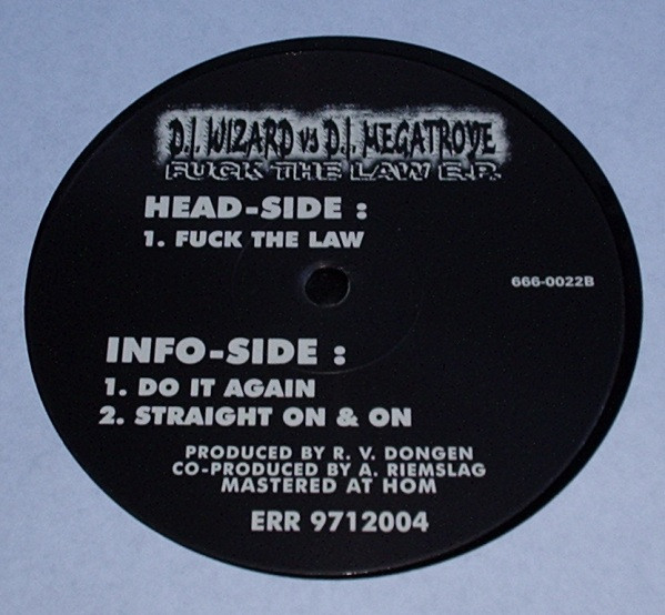 Fuck The Law E.P. front label