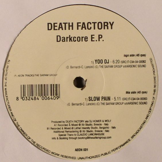 Darkcore E.P. front cover