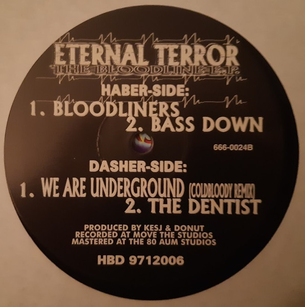 The Bloodline E.P. back label