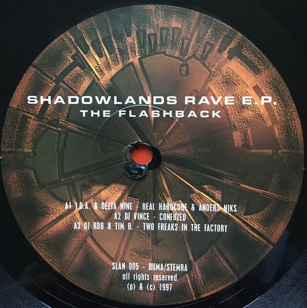 Shadowlands Rave E.P. - The Flashback back label