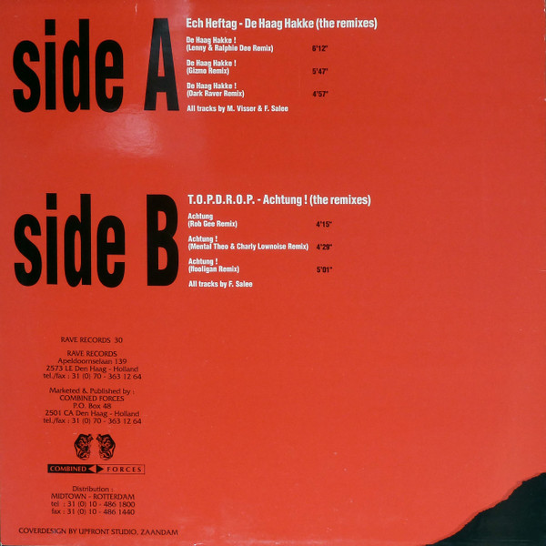 Hakke Remixes & Achtung Remixes back cover