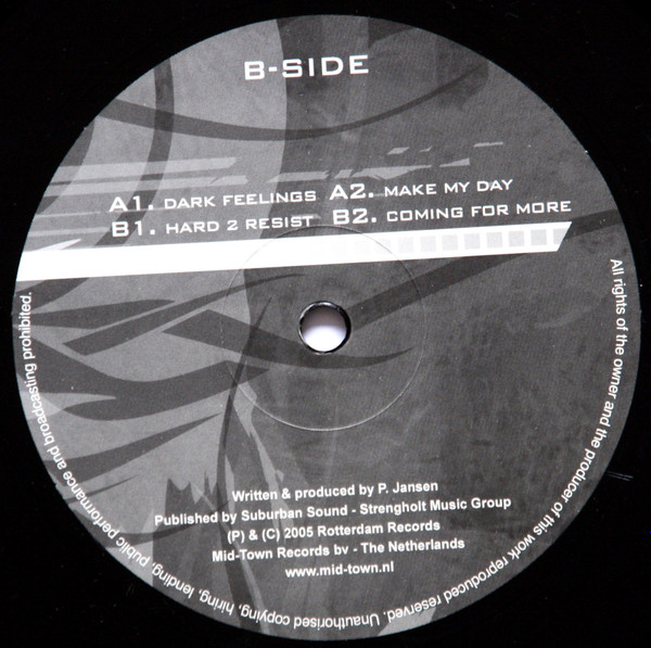 Hard 2 Resist E.P. front label