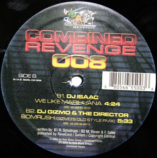 Combined Revenge 008 back label