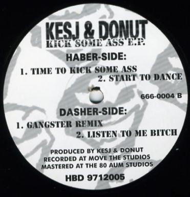 Kick Some Ass E.P. front label