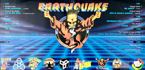 Earthquake II - The Ultimate Hardcore Collection front label