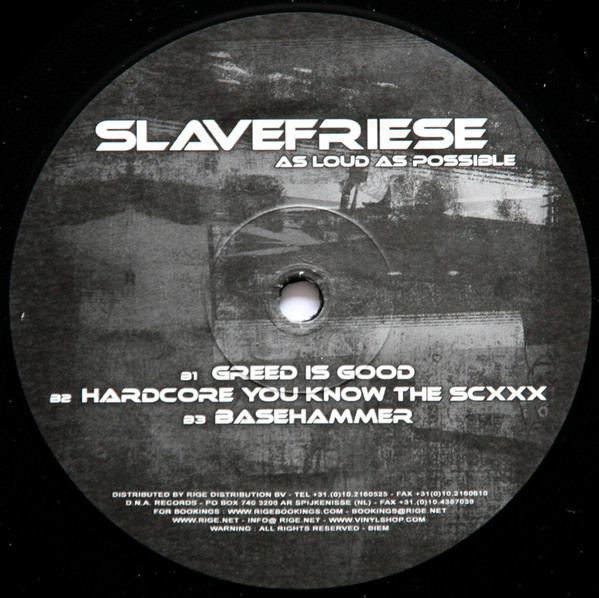 As Loud As Possible back label