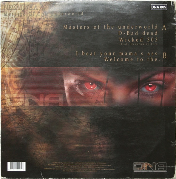 Masters Of The Underworld back cover