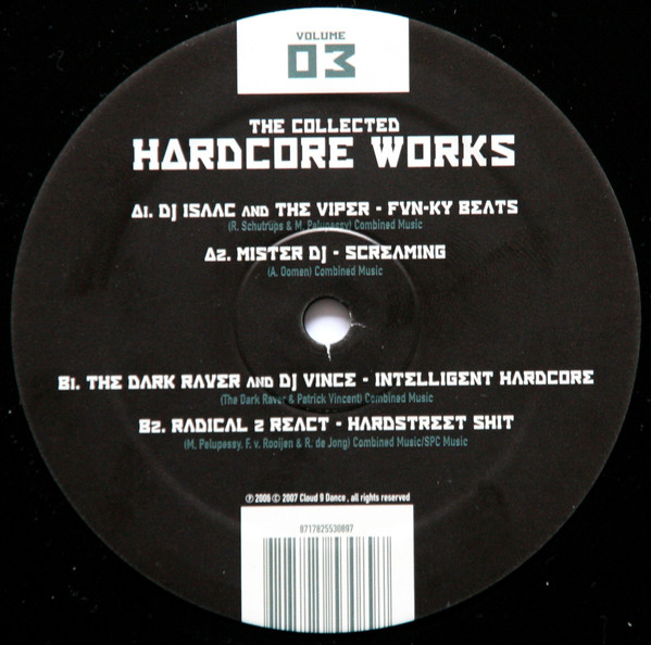 The Collected Hardcore Works (Best Of '91-'98) Volume 03 front label
