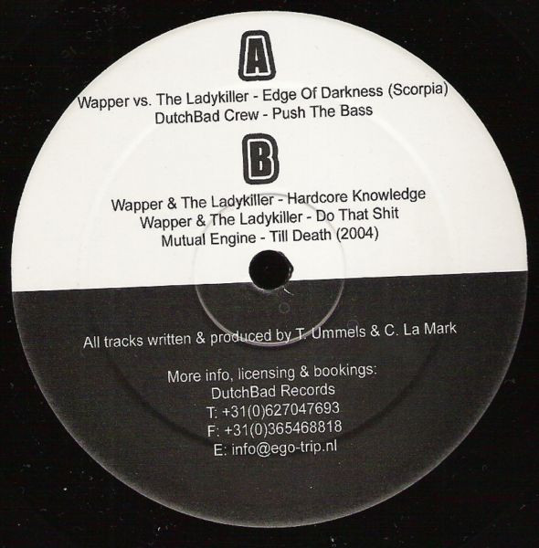 We Think These Are The Best Of Dutchbad Records back cover