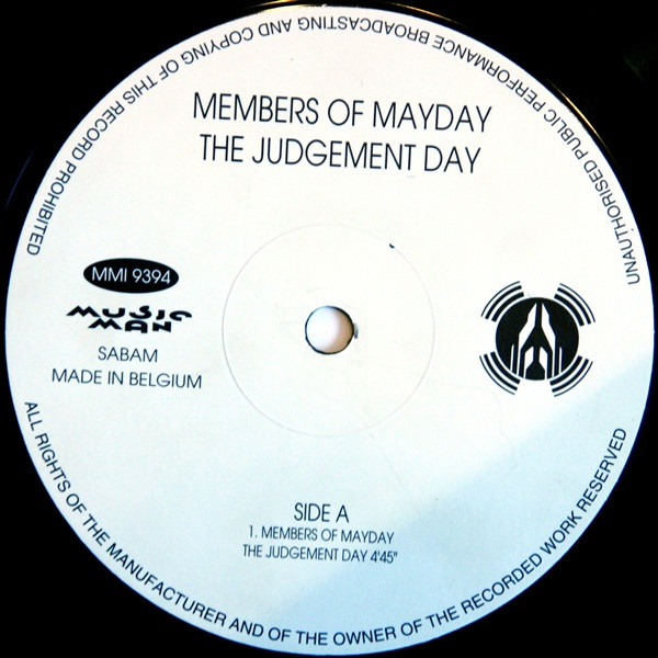 The Judgement Day - The Mayday Compilation Vol. 3 front label