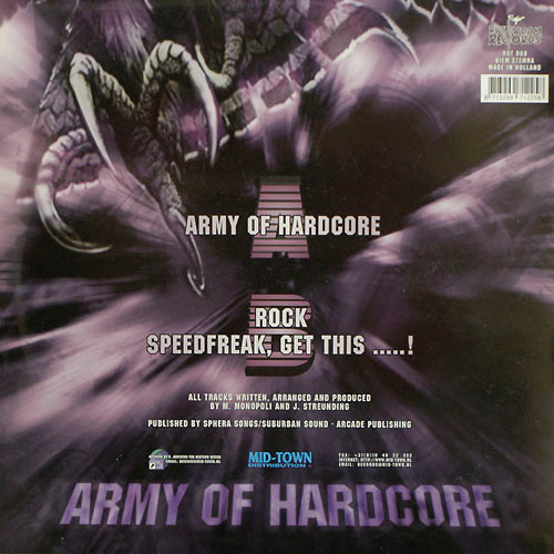 Army Of Hardcore back cover