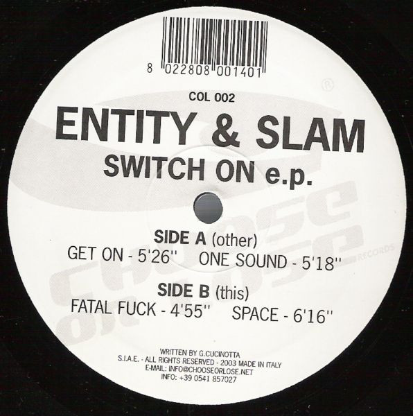 Switch On E.P. back cover