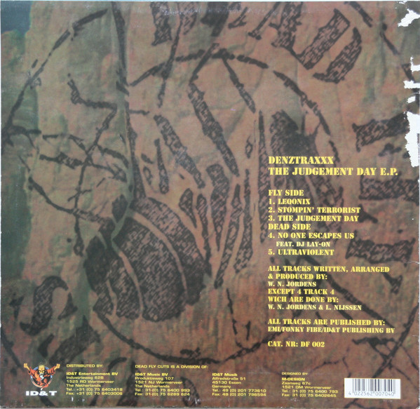 The Judgement Day E.P. back cover