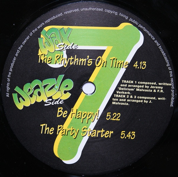 The Rhythm's On Time front label