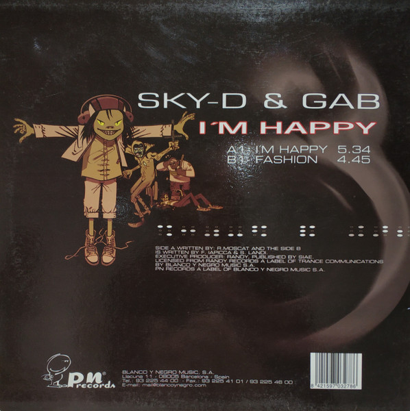 I'm Happy back cover
