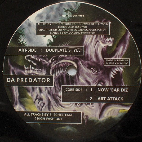 Dubplate Style back label