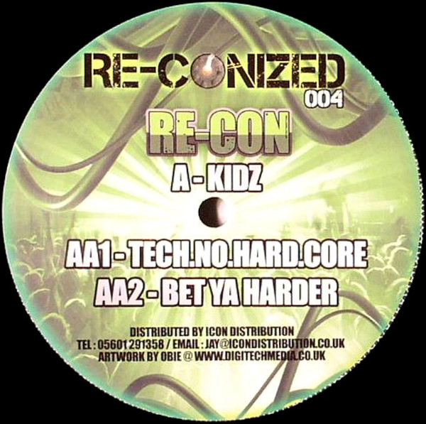 Kidz / Tech.no.Hard.core / Bet Ya Harder front label