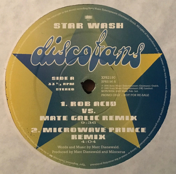 Disco Fans (The Remixes) front label