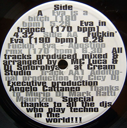 Eva EP front label