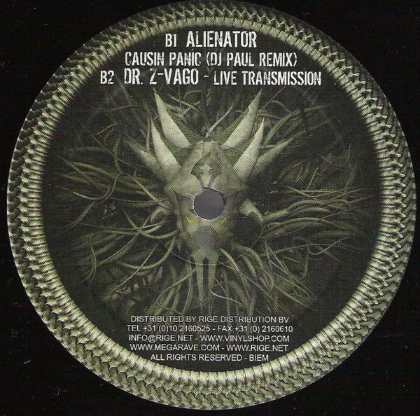 Members Of Megarave back label