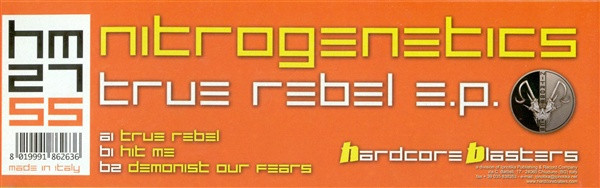 True Rebel E.P. front label