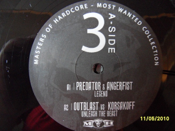 Masters Of Hardcore - Most Wanted Collection 3 front label