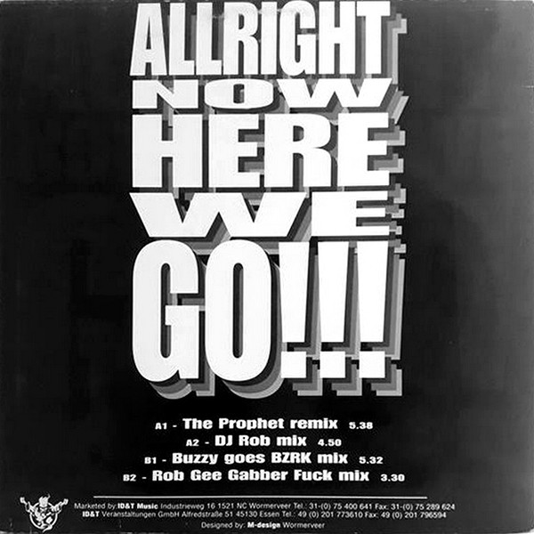 Allright Now Here We Go!!! (The Remixes) back cover