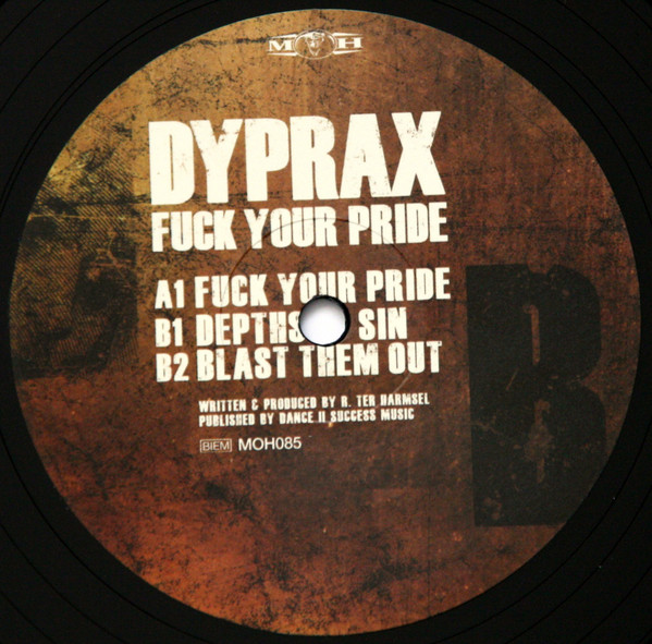 Fuck Your Pride back label